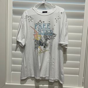 Zutter Free Bird oversized distressed shirt